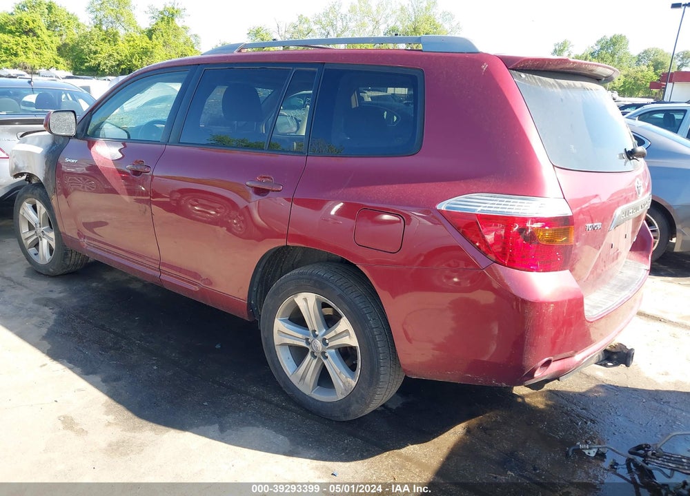 2008 TOYOTA HIGHLANDER SPORT VIN: JTEES43A582061447