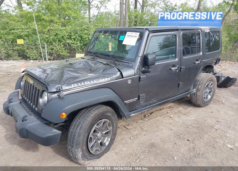 2017 ANGLER JEEP WR UNLIMITED RUBICON 4X4 VIN: 1C4BJWFG1HL616555
