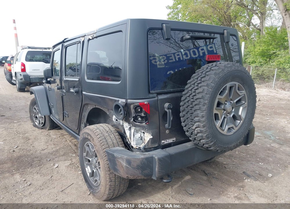 2017 ANGLER JEEP WR UNLIMITED RUBICON 4X4 VIN: 1C4BJWFG1HL616555