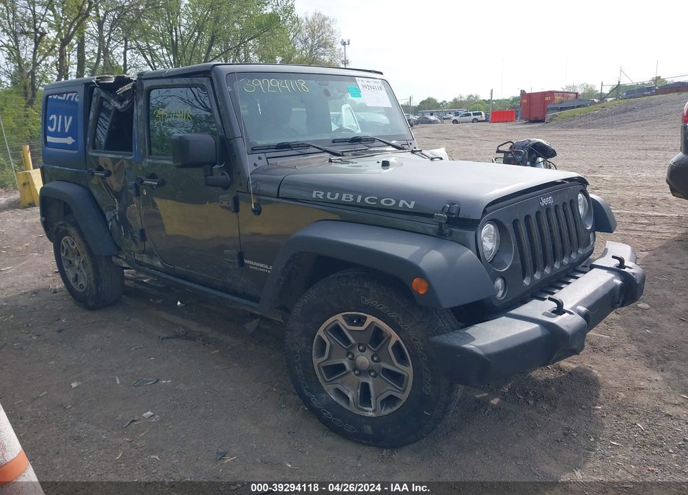 2017 ANGLER JEEP WR UNLIMITED RUBICON 4X4 VIN: 1C4BJWFG1HL616555