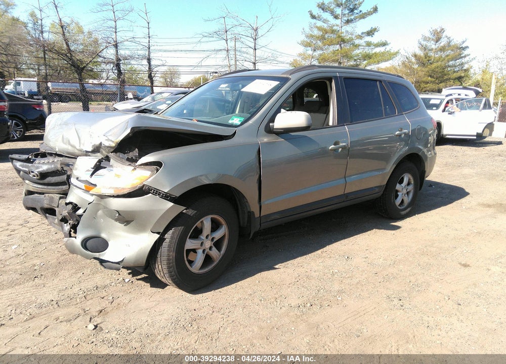 2008 HYUNDAI SANTA FE GLS VIN: 5NMSG73D38H143046