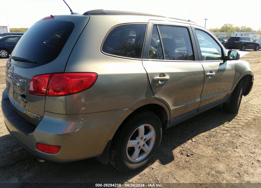 2008 HYUNDAI SANTA FE GLS VIN: 5NMSG73D38H143046