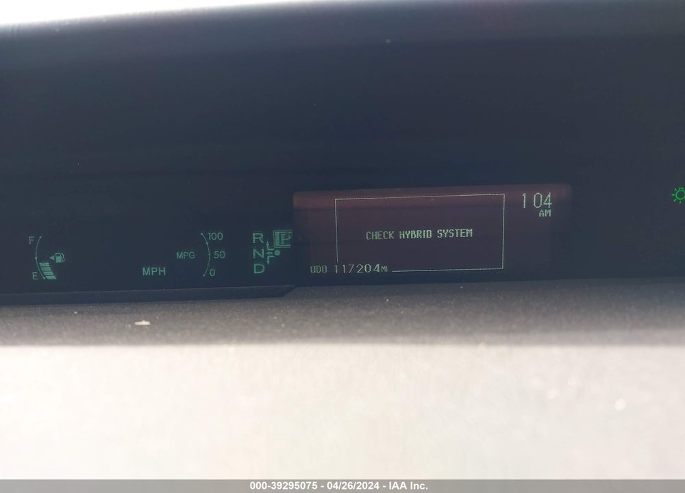 2010 TOYOTA PRIUS II VIN: JTDKN3DU9A0193744