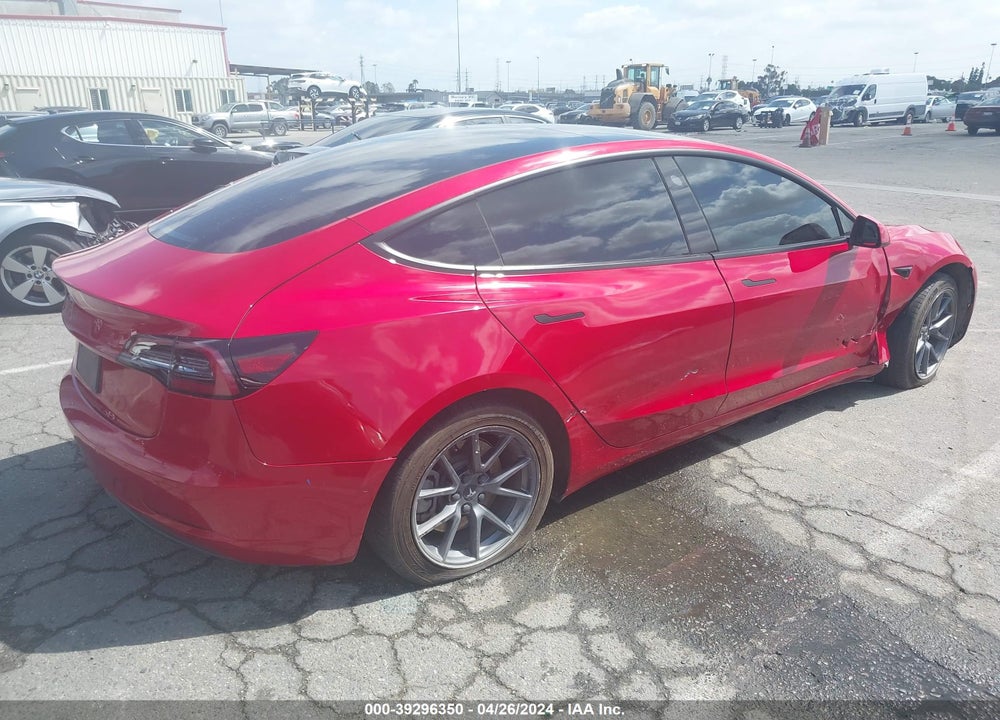 2021 TESLA MODEL 3 STANDARD RANGE PLUS REAR-WHEEL DRIVE VIN: 5YJ3E1EA6MF987393