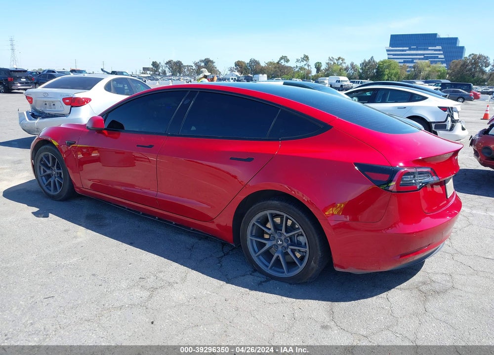 2021 TESLA MODEL 3 STANDARD RANGE PLUS REAR-WHEEL DRIVE VIN: 5YJ3E1EA6MF987393