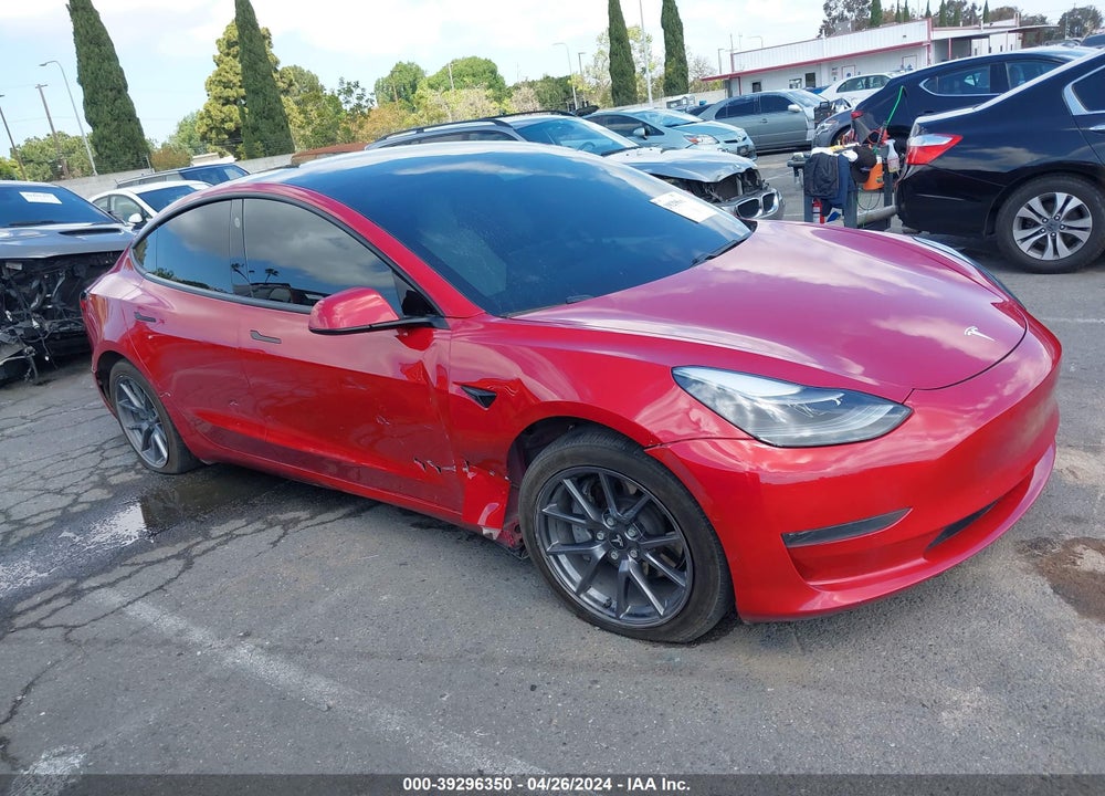 2021 TESLA MODEL 3 STANDARD RANGE PLUS REAR-WHEEL DRIVE VIN: 5YJ3E1EA6MF987393
