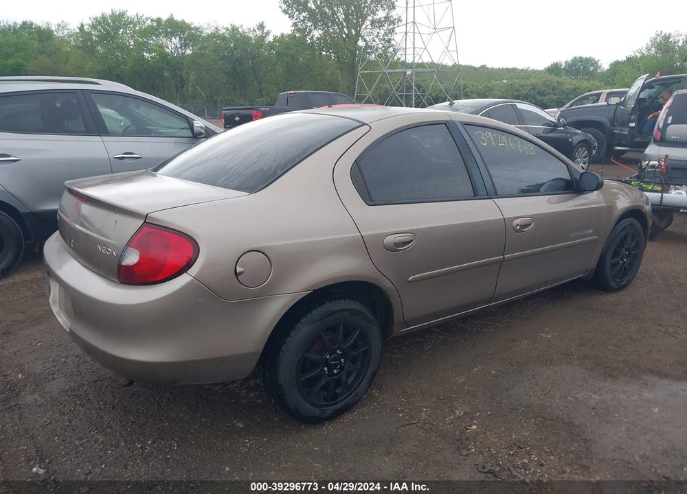 2000 DODGE NEON HIGHLINE VIN: 1B3ES46C8YD857813