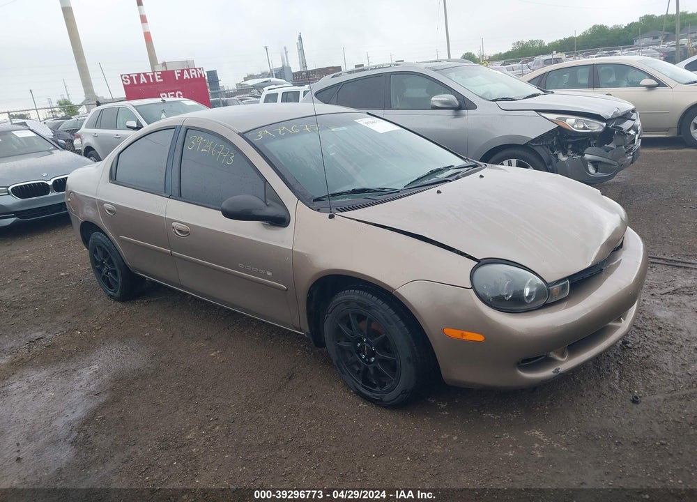 2000 DODGE NEON HIGHLINE VIN: 1B3ES46C8YD857813