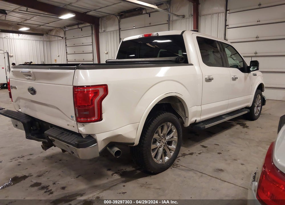 2016 FORD F-150 LARIAT VIN: 1FTEW1EF0GKE44551