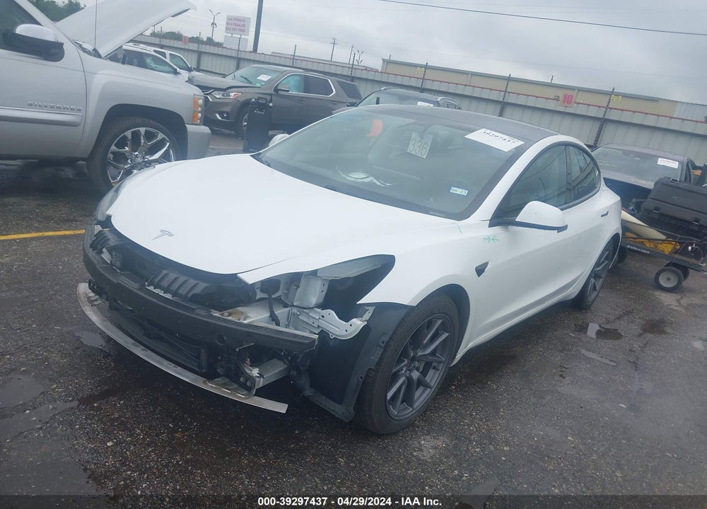 2021 TESLA MODEL 3 LONG RANGE DUAL MOTOR ALL-WHEEL DRIVE VIN: 5YJ3E1EB3MF902020