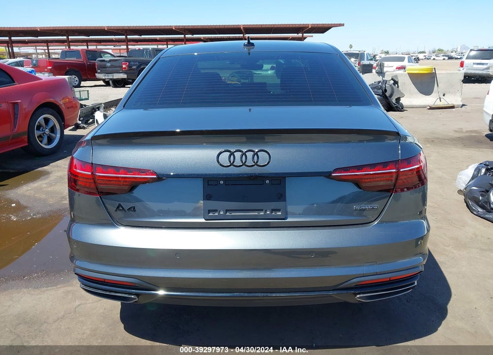 2024 AUDI A4 PREMIUM PLUS 45 TFSI S LINE QUATTRO S TRONIC VIN: WAUEAAF43RN000543