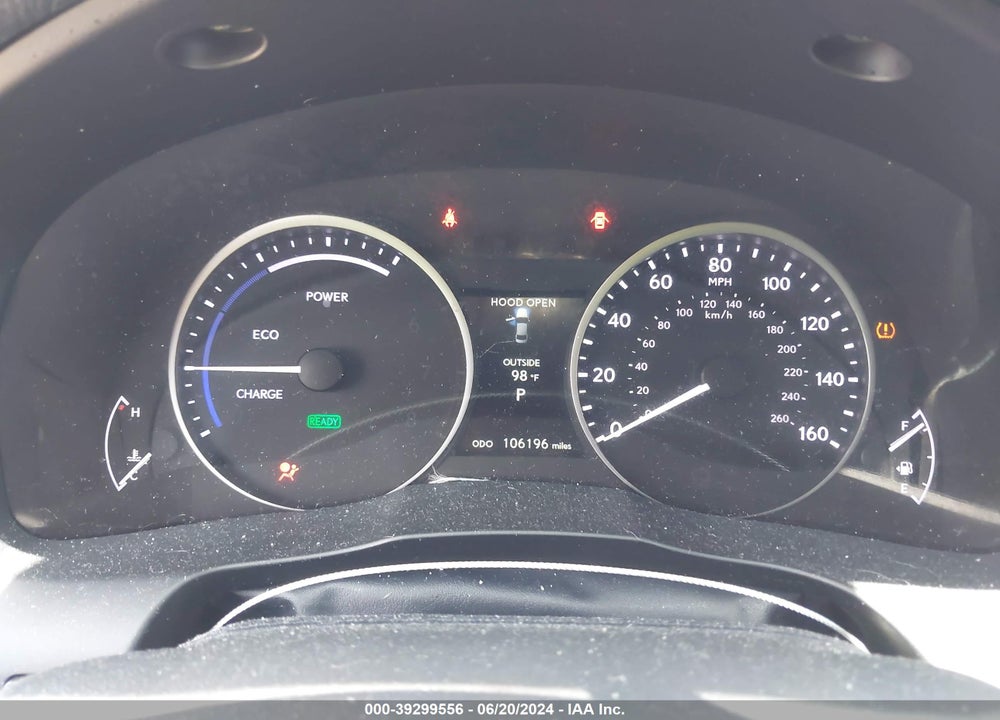 2013 LEXUS ES 300H VIN: JTHBW1GG0D2016899