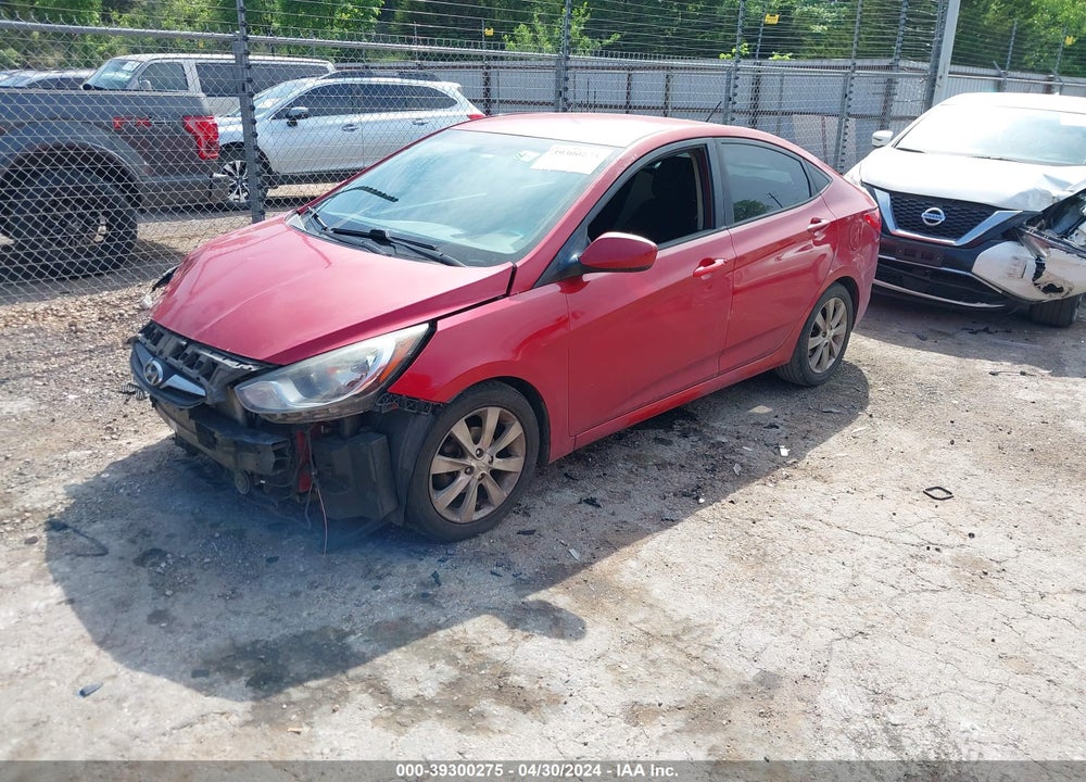 2013 HYUNDAI ACCENT GLS VIN: KMHCU4AE0DU381779