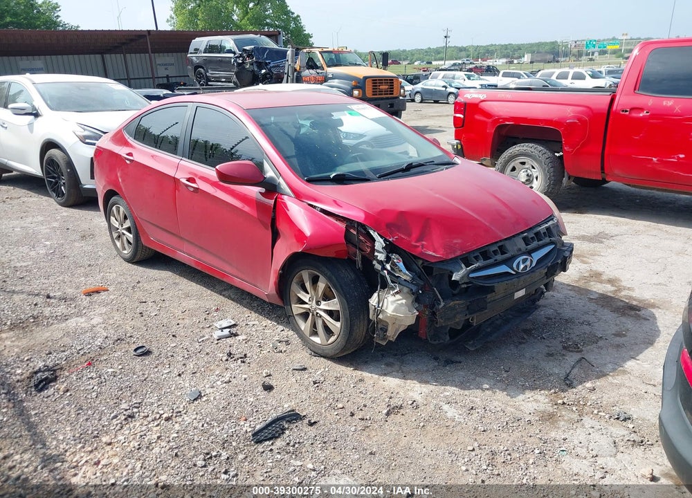 2013 HYUNDAI ACCENT GLS VIN: KMHCU4AE0DU381779