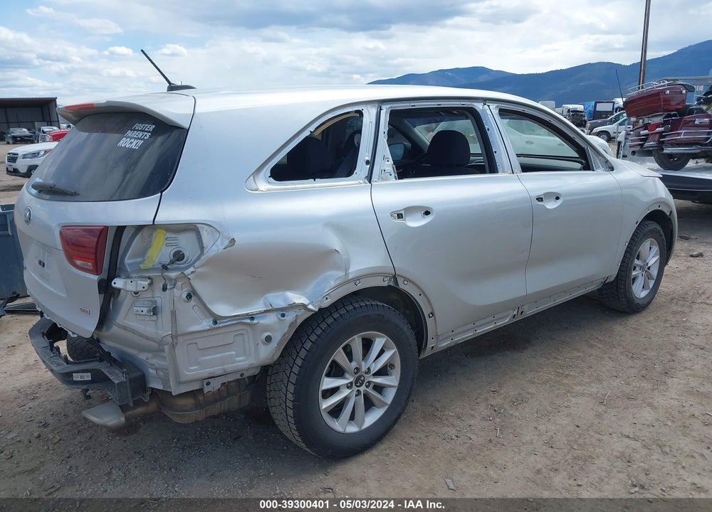 2019 KIA SORENTO 2.4L L VIN: 5XYPG4A32KG581105
