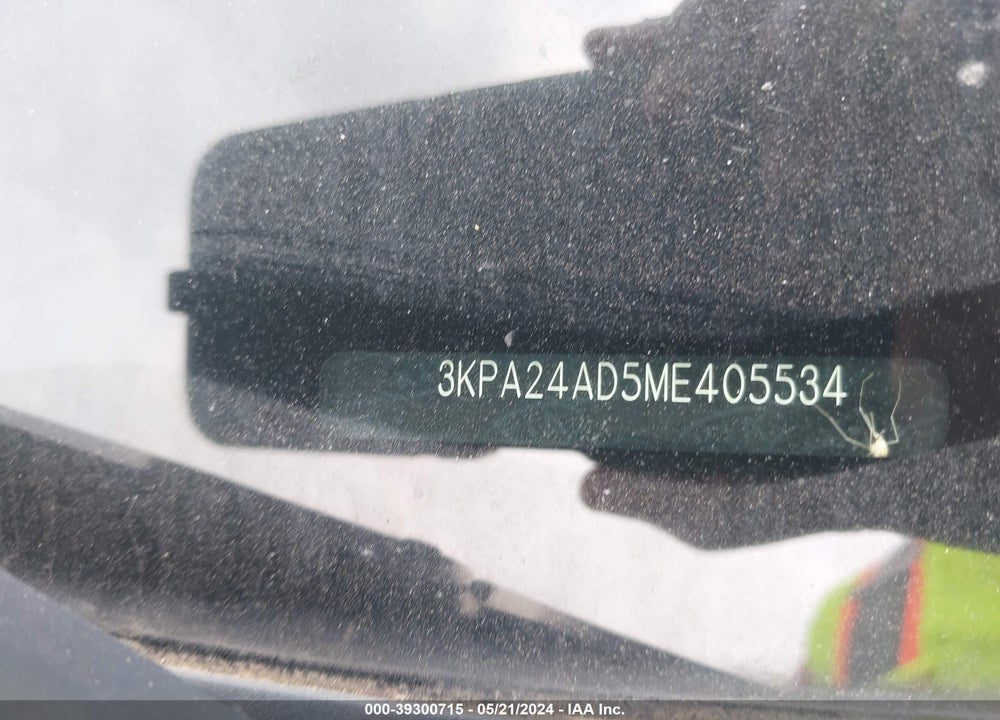 2021 KIA RIO S VIN: 3KPA24AD5ME405534
