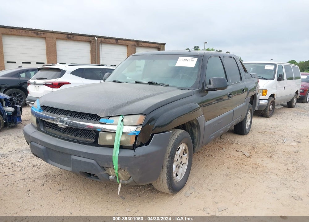 2002 CHEVROLET AVALANCHE 1500 VIN: 3GNEK13T32G170158