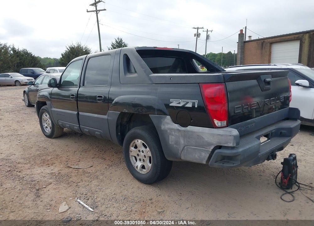 2002 CHEVROLET AVALANCHE 1500 VIN: 3GNEK13T32G170158