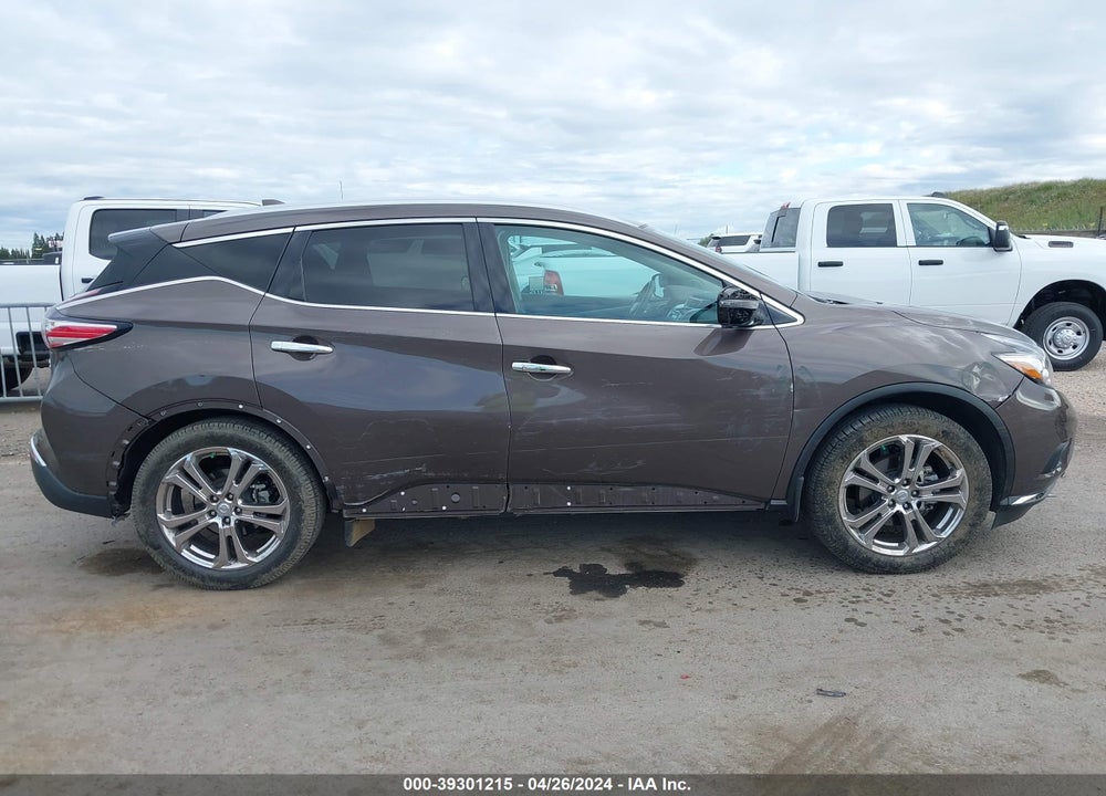 2016 NISSAN MURANO PLATINUM VIN: 5N1AZ2MH9GN160182