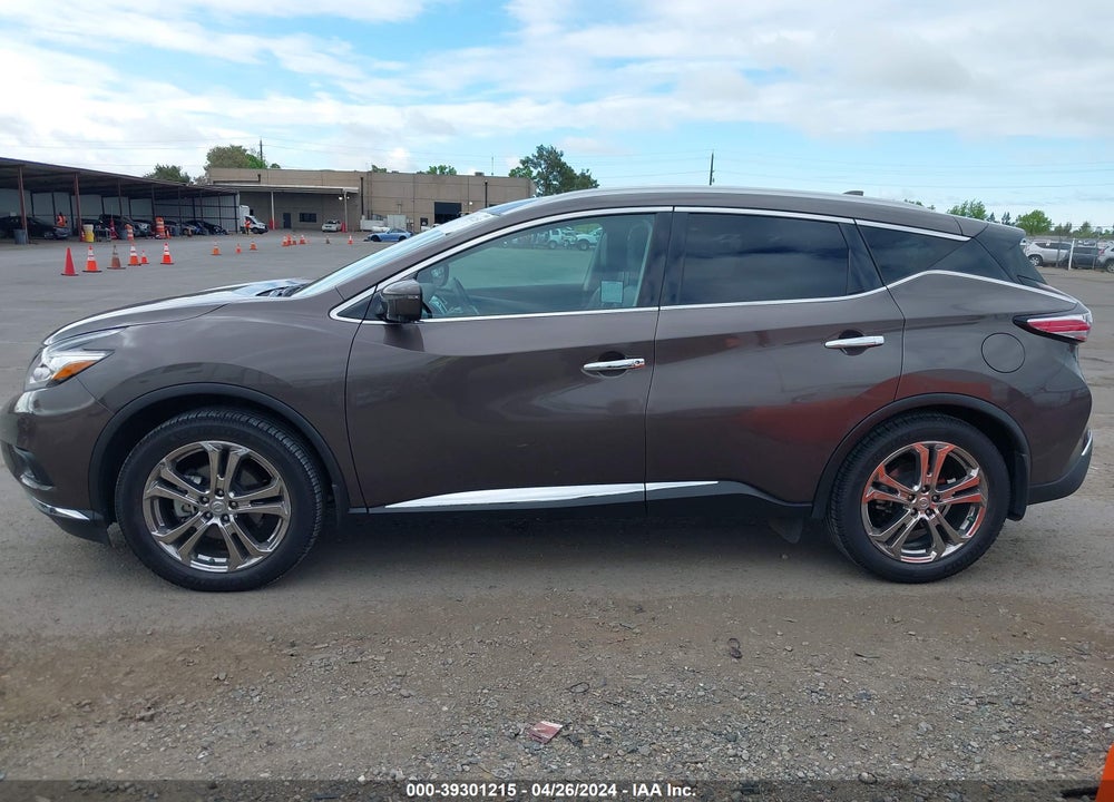 2016 NISSAN MURANO PLATINUM VIN: 5N1AZ2MH9GN160182