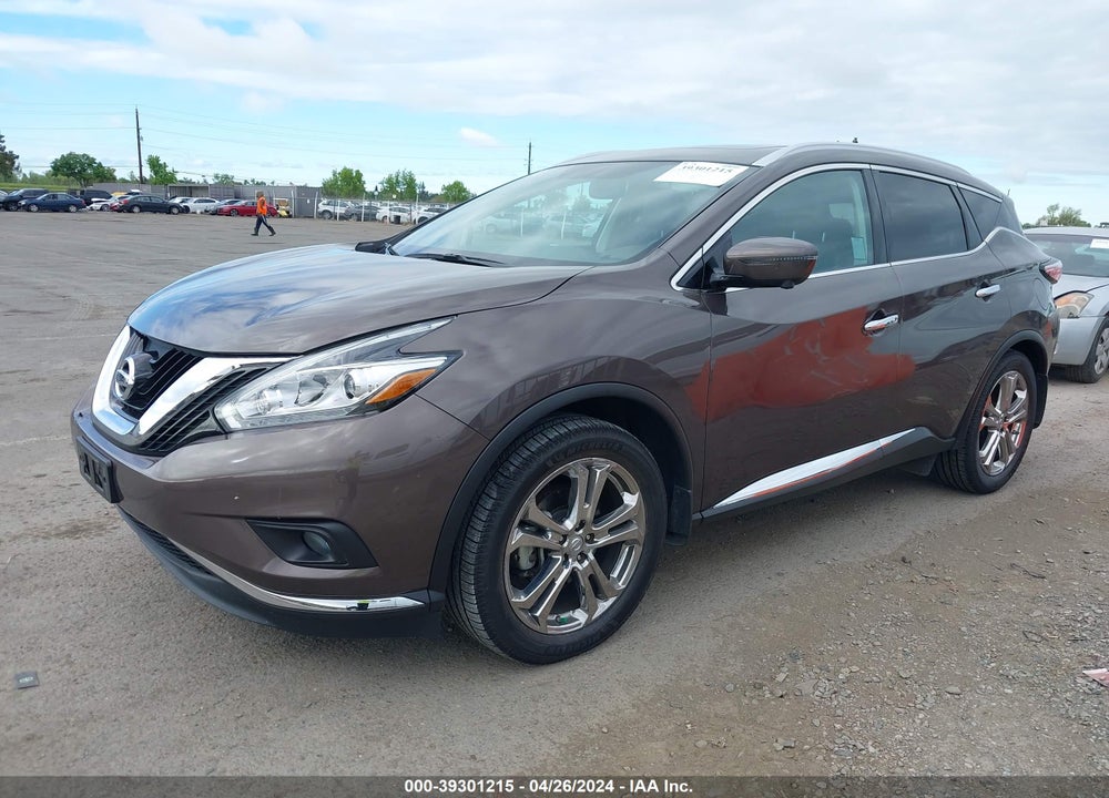 2016 NISSAN MURANO PLATINUM VIN: 5N1AZ2MH9GN160182