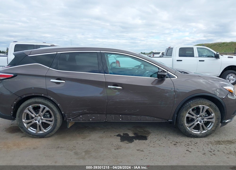 2016 NISSAN MURANO PLATINUM VIN: 5N1AZ2MH9GN160182