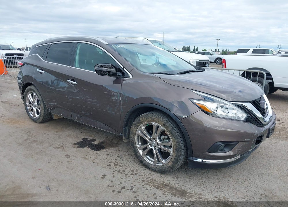 2016 NISSAN MURANO PLATINUM VIN: 5N1AZ2MH9GN160182