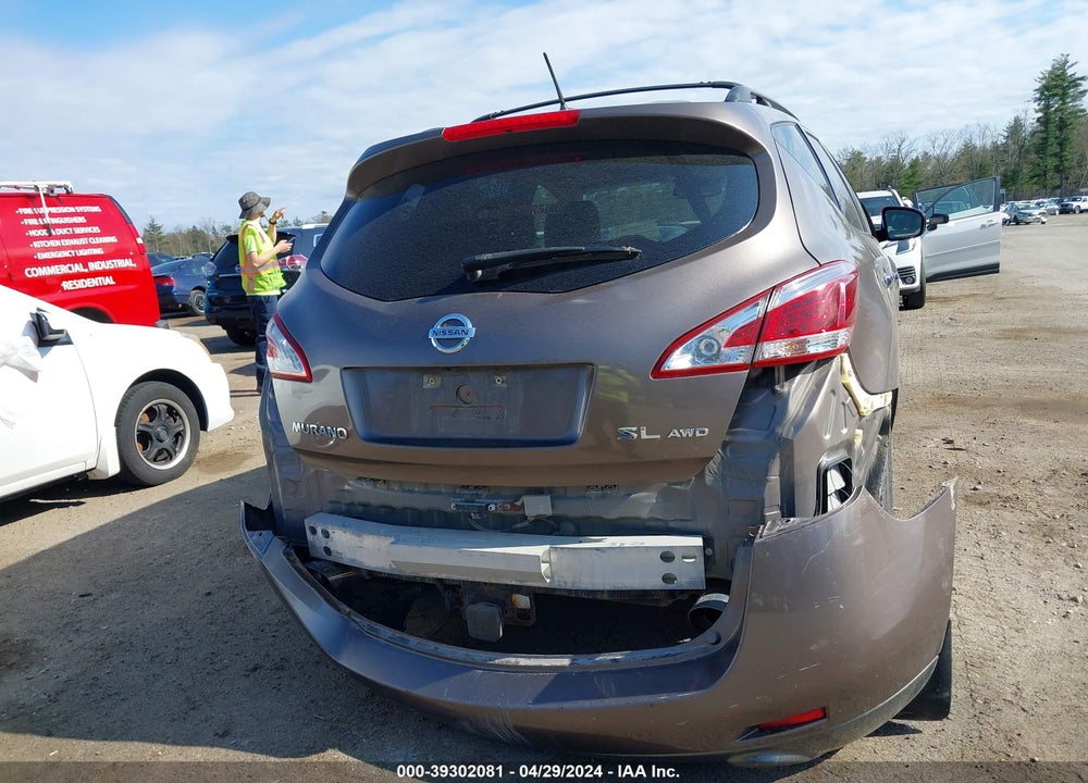 2012 NISSAN MURANO SL VIN: JN8AZ1MW5CW215460