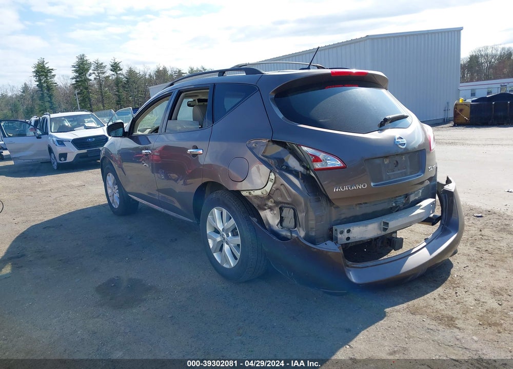 2012 NISSAN MURANO SL VIN: JN8AZ1MW5CW215460