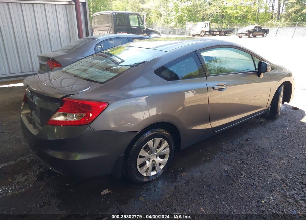 2012 HONDA CIVIC LX VIN: 2HGFG3B51CH567593