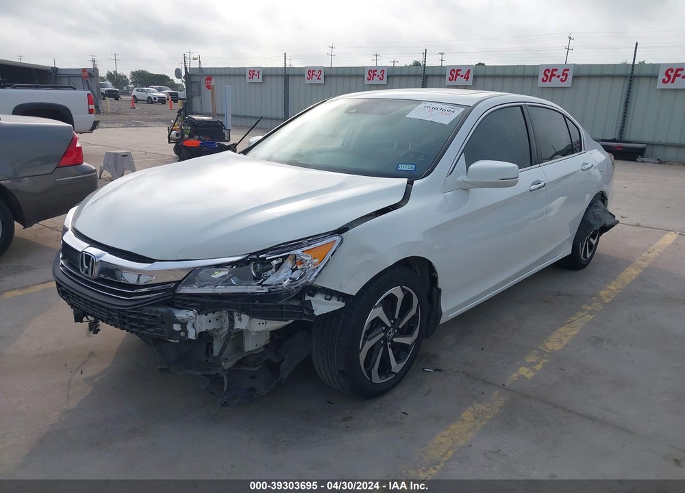 2017 HONDA ACCORD EX-L VIN: 1HGCR2F91HA112995