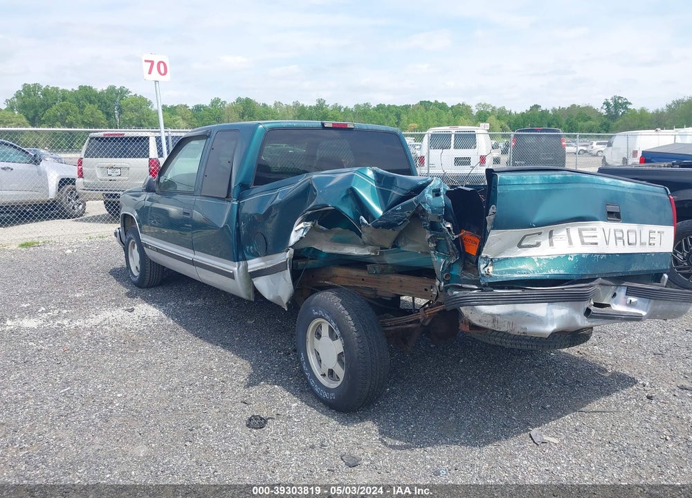 1997 CHEVROLET C1500 FLEETSIDE VIN: 2GCEC19R4V1248011