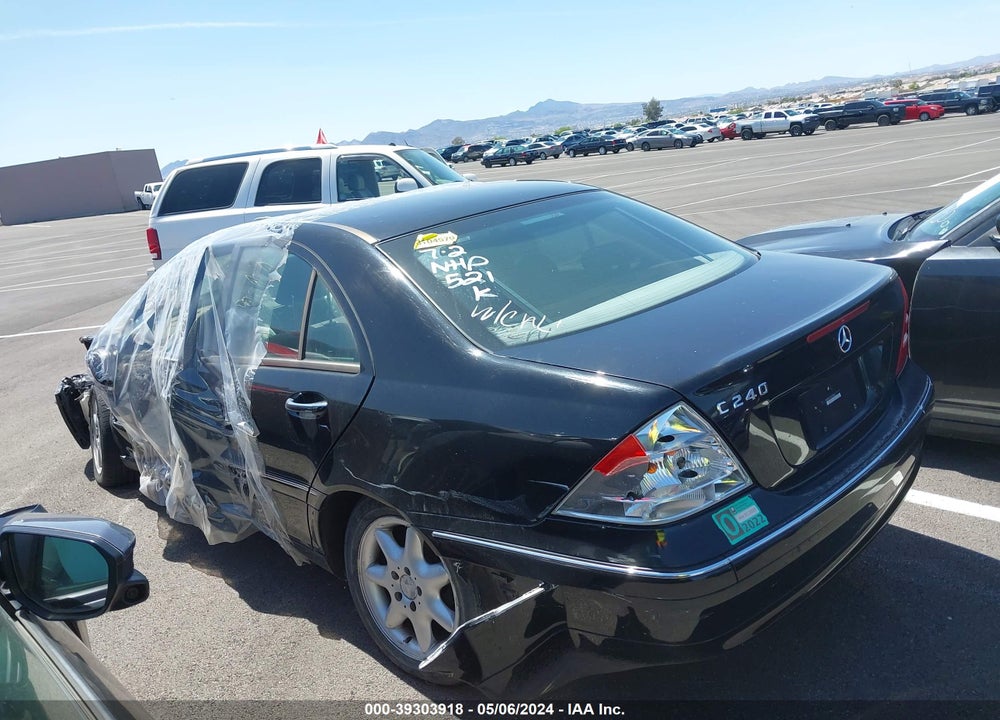 2003 MERCEDES-BENZ C-CLASS 2.6L VIN: WDBRF61J23F380846