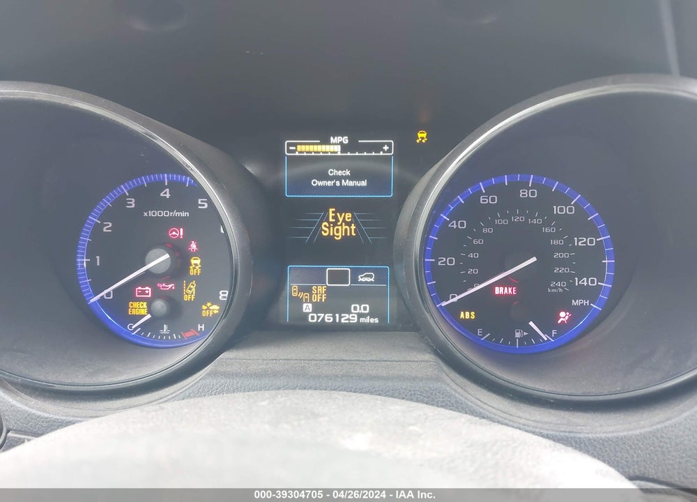 2016 SUBARU OUTBACK 2.5I PREMIUM VIN: 4S4BSBFC5G3221159