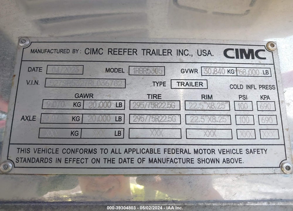 2024 CIMC TRAILERS --- VIN: 527SR5327RL036782