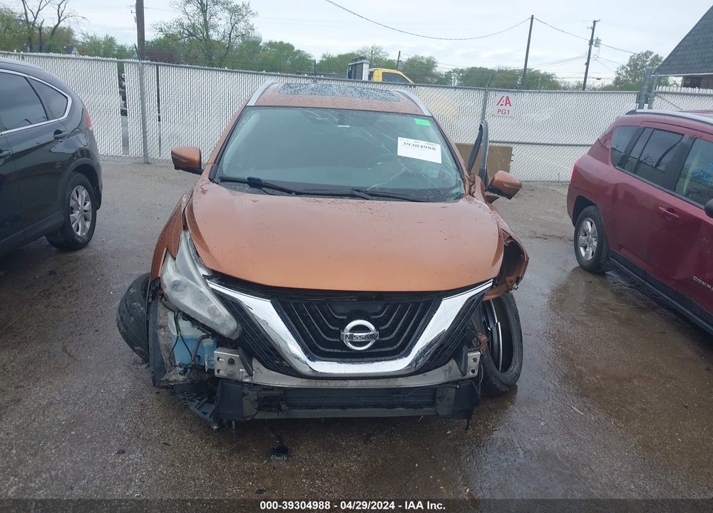2015 NISSAN MURANO PLATINUM VIN: 5N1AZ2MH7FN257623