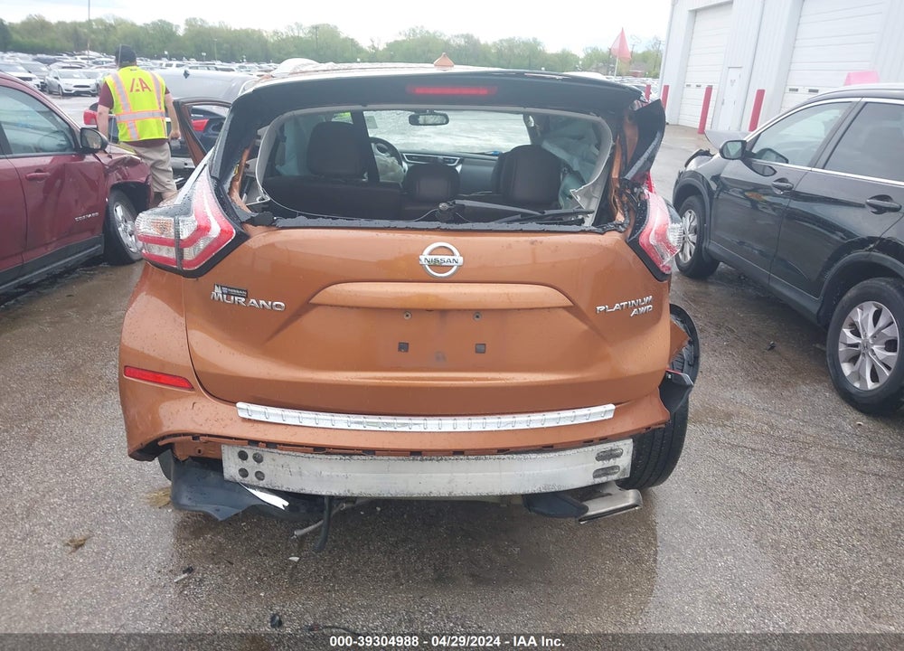 2015 NISSAN MURANO PLATINUM VIN: 5N1AZ2MH7FN257623