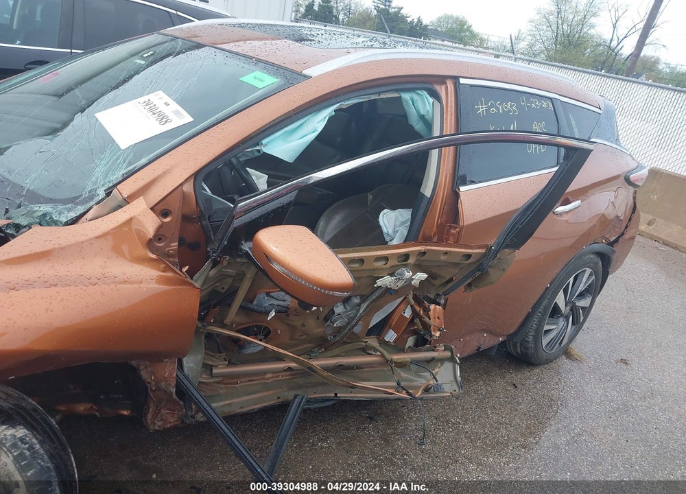 2015 NISSAN MURANO PLATINUM VIN: 5N1AZ2MH7FN257623