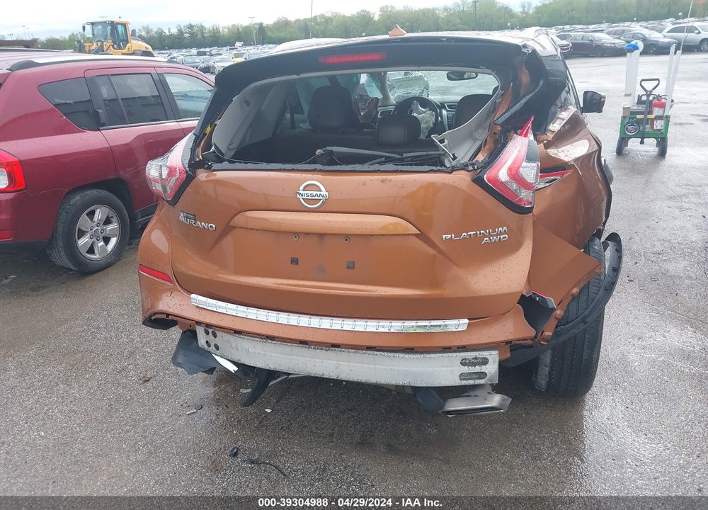 2015 NISSAN MURANO PLATINUM VIN: 5N1AZ2MH7FN257623