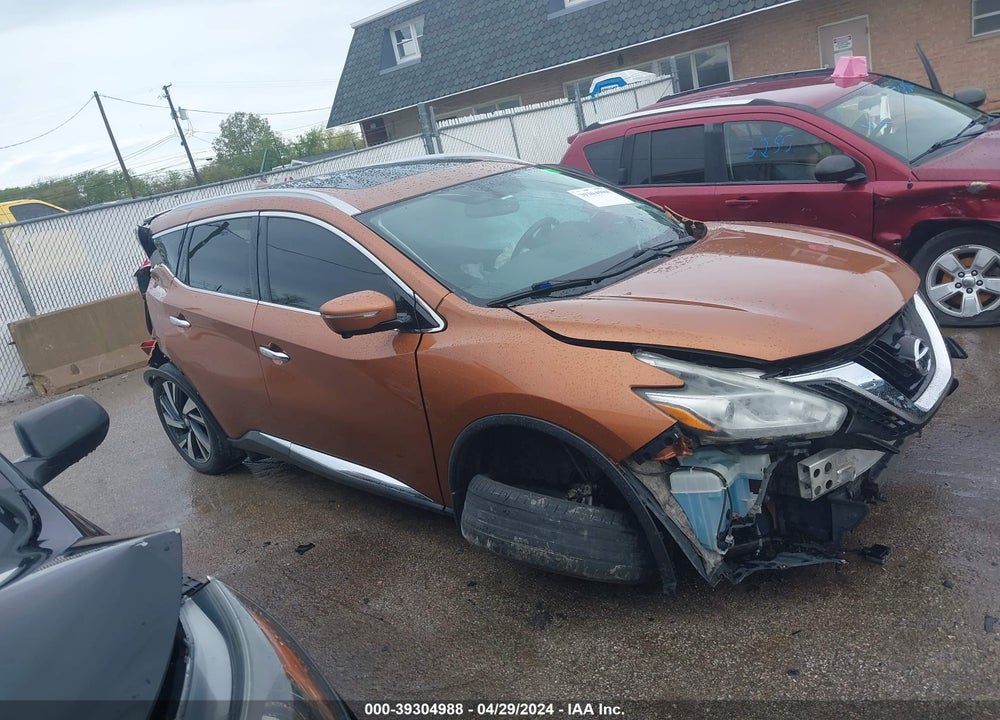 2015 NISSAN MURANO PLATINUM VIN: 5N1AZ2MH7FN257623