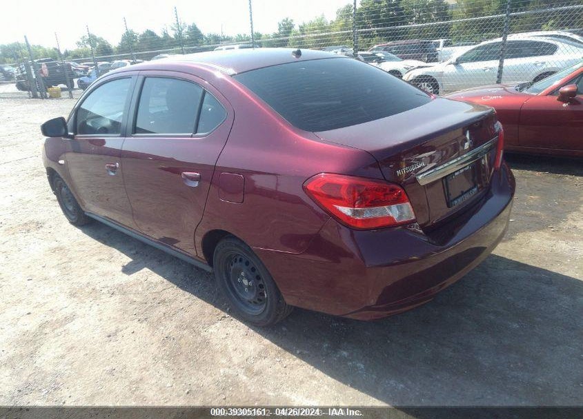 2019 MITSUBISHI MIRAGE G4 ES VIN: ML32F3FJXKHF15266