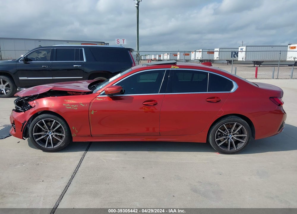 2022 BMW 330I VIN: 3MW5R1J07N8C39037