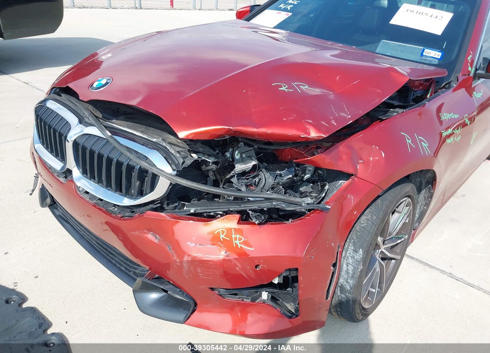 2022 BMW 330I VIN: 3MW5R1J07N8C39037
