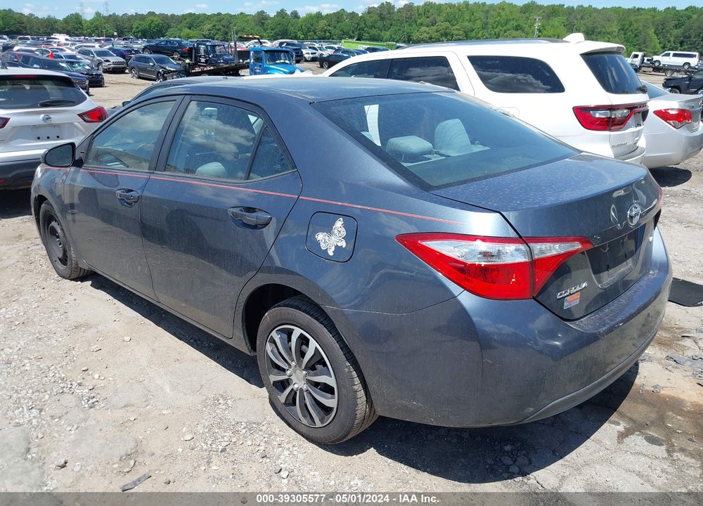 2015 TOYOTA COROLLA LE VIN: 2T1BURHE2FC439765
