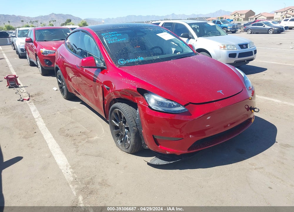 2024 TESLA MODEL Y LONG RANGE DUAL MOTOR ALL-WHEEL DRIVE VIN: 7SAYGDEE0RA232638