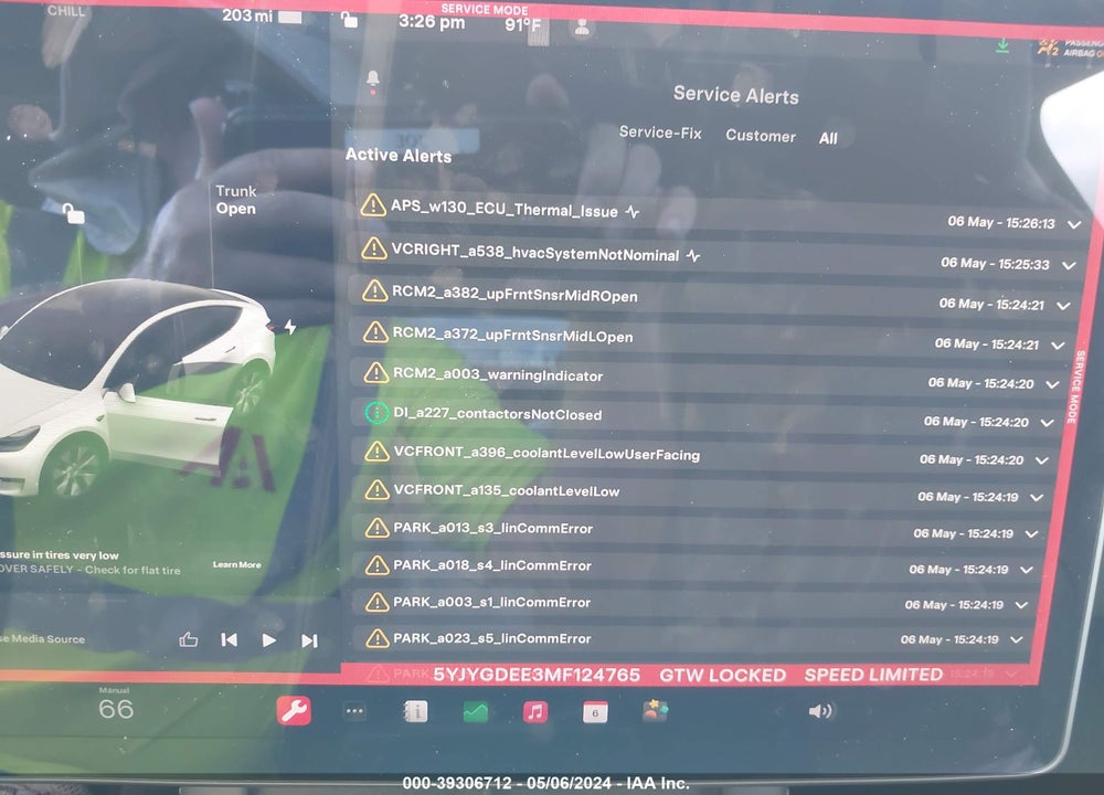 2021 TESLA MODEL Y LONG RANGE DUAL MOTOR ALL-WHEEL DRIVE VIN: 5YJYGDEE3MF124765