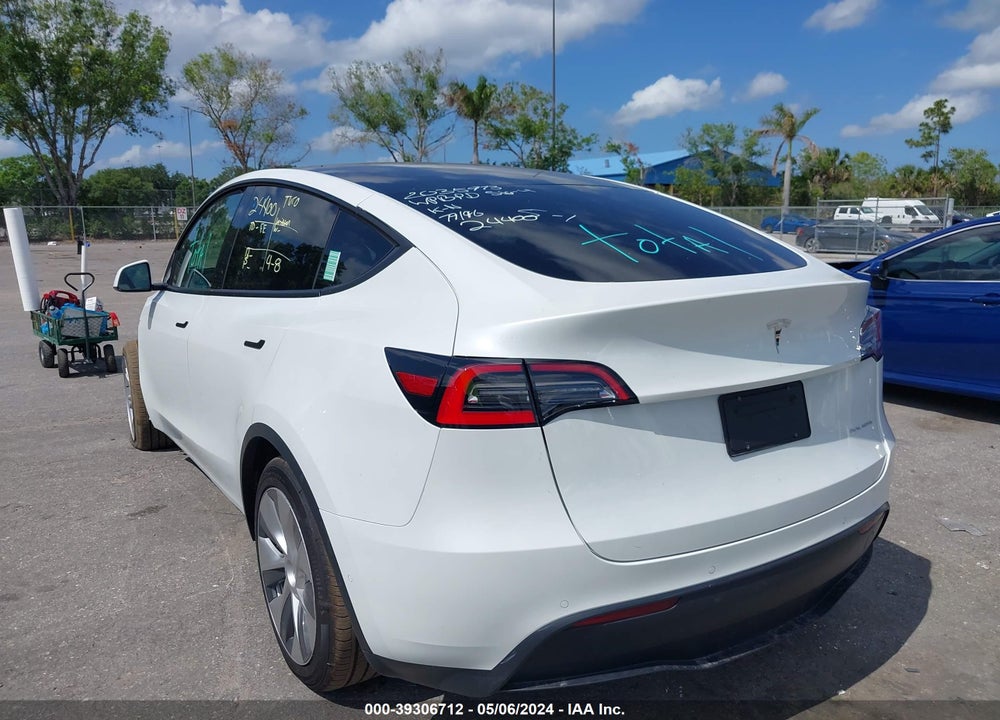 2021 TESLA MODEL Y LONG RANGE DUAL MOTOR ALL-WHEEL DRIVE VIN: 5YJYGDEE3MF124765
