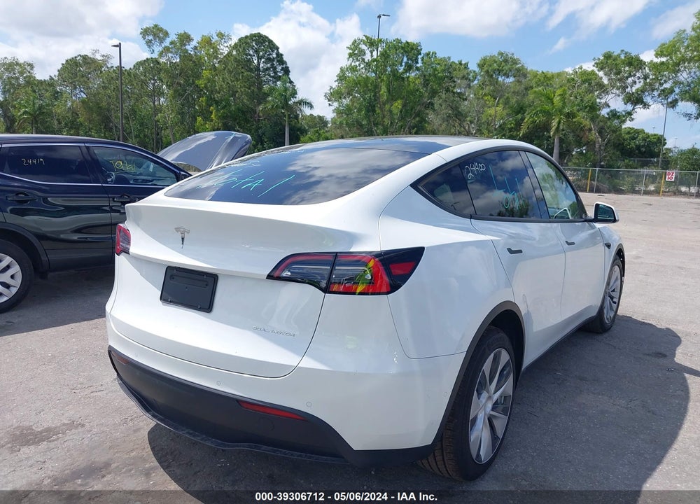 2021 TESLA MODEL Y LONG RANGE DUAL MOTOR ALL-WHEEL DRIVE VIN: 5YJYGDEE3MF124765