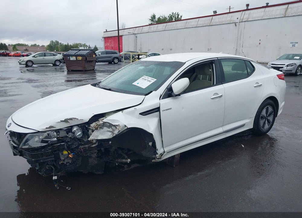 2013 KIA OPTIMA HYBRID LX VIN: KNAGM4AD8D5052686