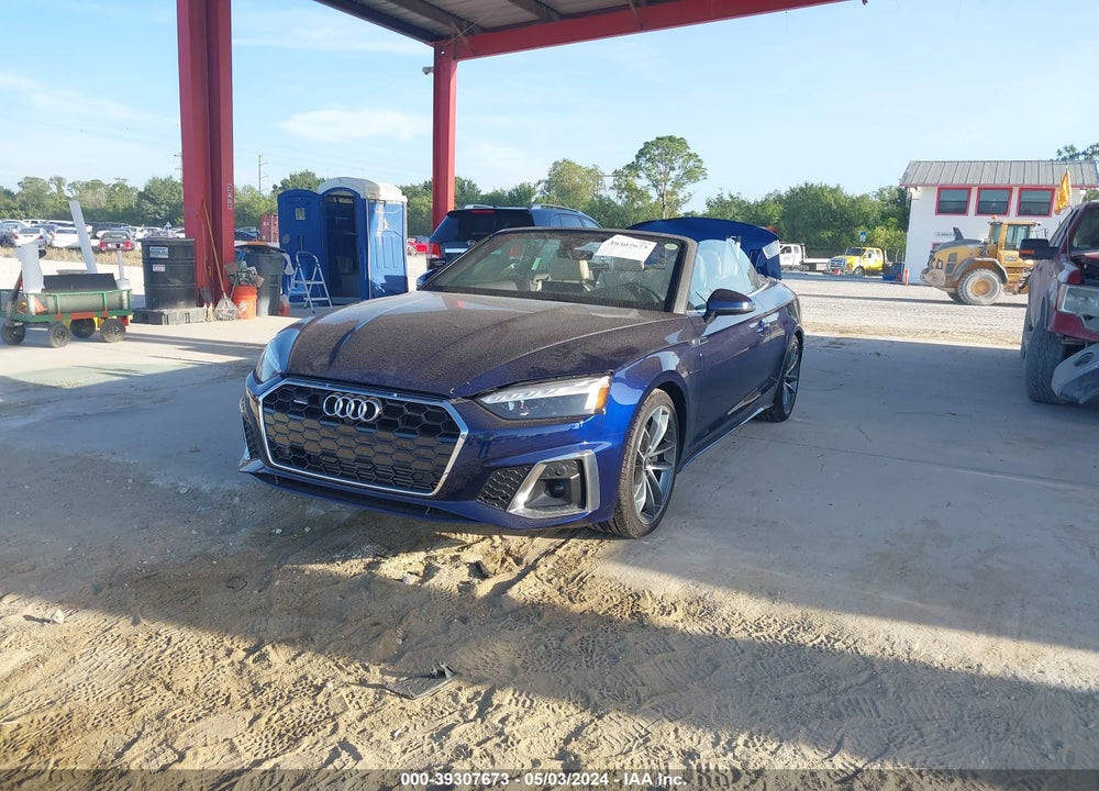 2023 AUDI A5 CABRIOLET PREMIUM PLUS 45 TFSI S LINE QUATTRO S TRONIC VIN: WAU4AGF50PN006675